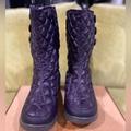 The North Face Shoes | North Face Thermoball Size 9 Boots. Fur Lined With Button Detail On The Side. | Color: Purple | Size: 9