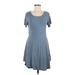 Andree by UNIT Casual Dress - A-Line: Gray Solid Dresses - Women's Size Small