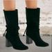 Free People Shoes | Free People Faryl Robin Vegan Luthor Black Boot - Size 8 | Color: Black | Size: 8