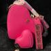 Victoria's Secret Bags | New Victoria’s Secret Hot Pink Heart Shape Crossbody Bag Bundle | Color: Pink | Size: Os