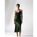 Zara Dresses | Beautiful Green Silk/Satin Cocktail Dress Nwt | Color: Green | Size: M