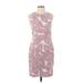 Banana Republic Factory Store Casual Dress - Sheath: Pink Damask Dresses - Women's Size 2