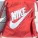 Nike Bags | Nike Heritage Gym Bag. Drawcord Zipper Side Pocket. New | Color: Orange | Size: Os