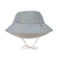 LÄSSIG Baby Kinder Sonnenhut Strandhut Sommerhut Sonnenschutz Kinderhut Babymütze wendbar atmungsaktiv UV-Schutz 80/Sun Protection Bucket Hat Jags light blue, 03-06 Monate, Größe: 43/45