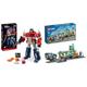 LEGO 10302 Icons Optimus Prime Set, 2in1 Roboter-Figur und LKW-Modell & 60335 City Bahnhof, Spielzeug Mit Schienen-LKW, StraÃŸenplatte