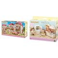 Sylvanian Families 5716 Stadthaus mit Dachzimmer - Puppenhaus & - 5341 - Landhaus Küche mit Kühlschrank NEU Mehrfarbig