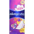 Always Radiant Totally Teen Pads With FlexFoam Flexi-Wings Flexible Wings, 28 Count, 2 Pack. (Includes 56 Pads Total.) Lasts Up To 8 Hours. Absorbs 10X Its Weight. Individually Wrapped Pads.