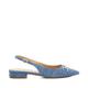 Dune Ladies Hopeful Branded-Snaffle-Trim Ballet Shoes Size UK 8 Flat Heel Ballet Pumps Blue