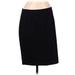 J.Jill Casual Skirt: Black Solid Bottoms - Women's Size Medium