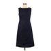 Urban Life Casual Dress - A-Line: Blue Jacquard Dresses - Women's Size 9