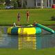 DameCo Water Trampoline Splash Pad Inflatable Trampoline, Water Trampoline with Inflatable Slide, Bounce Swim Platform Youth Heavy Duty Water Trampoline,2M interesting