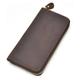 NTIYOU Wallets Wallet New Women's Leather Wallet Unisex Long Double Layer Sandwich Card Holder Large Capacity Vintage Coin Purses Tear-Resistant Durable (Color : Coffee, Size : 20x10cm)