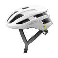 ABUS PowerDome MIPS road bike helmet - lightweight bike helmet with clever ventilation system and impact protection - Made in Italy - for men and women - white, size M