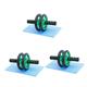YARNOW 3pcs 14 Exercise Roller Wheel Deck Chair Phone Holder Home Gym Abs Wheel Abdominal Abs Core Exercise Machine Equipment Rollers Lose Equipment Fitness Household