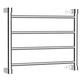 GRASKY Towel Warmer Wall Mounted Bathroom Electric Heater Towel Rack with 4 Bars, Intelligent Constant Temperature 304 Stainless Steel Heated Towel Rail Radiator (Bright) wwyy