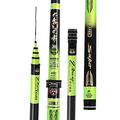 Fishing Rod,Fishing Pole Telescopic Fishing Rod 28 Adjustable 3.6-7.2m Carbon Ultra-Light Ultra-Hard Competition Version Of Black (Size : 4H_5.4m)