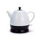 Ceramic Electric Kettle Ivory white Removable Base Boil Dry Protection Boils Water Fast for Tea Coffee Soup Oatmeal 1L 1350W interesting