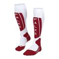 FALKE Women's SK5 Expert W KH Silk Warm Thin 1 Pair Skiing Socks, White (White 2088), 2.5-3.5