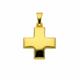 Kette mit Anhänger ADELIA´S "585 Gold Kreuz Anhänger" Halsketten Gr. Gelbgold 585, goldfarben (gold) Damen Ketten mit Anhänger