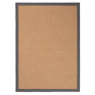 Sisalteppich CARPETFINE "Sisal , auch als Läufer erhältlich", grau, B:200cm H:5mm L:290cm, Sisal, Teppiche, mit farbiger Bordüre, Anti Rutsch Rückseite, viele Größen, Wohnzimmer Image
