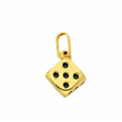 Kette mit Anhänger ADELIA´S "585 Gold Anhänger Würfel", gold, Halsketten, Damen, Gelbgold 585, Schmuckset - Set mit Halskette Image