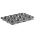 Calphalon 12 Cup Nonstick Heavy-Gauge Carbon Steel Muffin Pan in Silver Carbon Steel in Black/Gray | Wayfair 950121326M