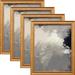 Three Posts™ Louison 4 Piece Glided Wood Single Picture Frame Set Wood in Yellow | 19" W x 27" H | Wayfair 853BF516BF1A44A28F90D59BA1C9B444