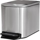 YITAHOME 1.6 Gallons Steel Step On Trash Can Stainless Steel in Gray | 12.2 H x 9.1 W x 5.91 D in | Wayfair AQMZW7