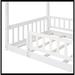 Harper Orchard Tahlib Solid Wood Canopy Bed Wood in White | 62.9 H x 41.8 W x 79.5 D in | Wayfair 1430BF5FE8CE49F4846A190502526A81