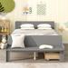 Latitude Run® Full Bed w/ Footboard Bench,2 drawers in Gray | 23.5 H x 57 W x 93.6 D in | Wayfair 799A7202F91A403BB7EB0A92B1A24AC5