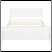 Red Barrel Studio® Wood Platform Bed w/ Headboard & Wooden Slat Support Wood in White | 35.4 H x 62.5 W x 87 D in | Wayfair