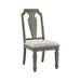 Rosdorf Park Himansu Dining Chair Upholstered, Linen in Brown/White | 41 H x 26 W x 20 D in | Wayfair 543AC6836F854F128669BD93582F207A