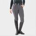 Piper Knit Everyday Mid - Rise Breeches by SmartPak - Knee Patch - 28R - Charcoal - Smartpak