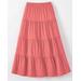 Blair Women's Haband Women’s Jersey-Knit Tiered Midi Skirt - Pink - XL - Average