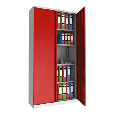 Phoenix Stahlschrank, abschließbar, zerlegt, 91,5 x 37 x 183 cm rot Image