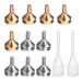 NUOLUX 12pcs/set Small Funnels with Mini Dropper for Filling Bottles Containers Liquid