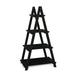 Fionafurn 4-Tier 40 Ladder Shelf Bookshelf Bookcase Storage Display Plant Leaning Shelf Black