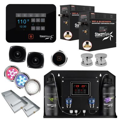 SteamSpa BKT1800-ADP Black Series WiFi and Bluetooth Double 9KW