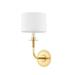 1 Light Wall Sconce-14.5 inches Tall and 7 inches Wide-Aged Brass Finish Bailey Street Home 116-Bel-5096058