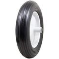 Marathon 00001 16 Ribbed Flat Free Wheelbarrow Tire