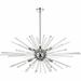 10 Light Pendant in Modern Style-19 inches Tall and 46 inches Wide-Chrome Finish Bailey Street Home 390-Bel-5047891