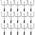 50 Pcs Heavy Duty Clothes Rack Metal Coat Hanger Heavy Duty Clothes Hanger Hooks for Pegboard Pegboard Hanger for Garage Shelf Hook Ordinary Metal Iron