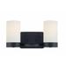 2 Light Bath Vanity-7.22 inches Tall and 14.82 inches Wide-Black Finish Bailey Street Home 2595-Bel-5017406