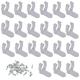 Led Rope Light Clamp 100 Pcs Led Rope Light Clips Holder Pc Rope Light Mounting Clips with 200 Pcs Screws (Transparent)