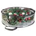 Dyfzdhu Transparency Christmas Wreath Storage Container Artificial Holiday Bag