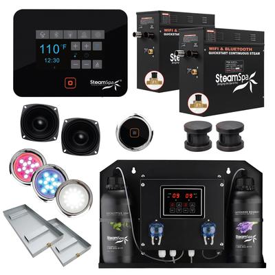 SteamSpa BKT1800-ADP Black Series WiFi and Bluetooth Double 9KW