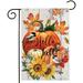 Hello Fall Garden Flags 12x18 Double Sided Thanksgiving Pumpkin Garden Flag Sunflower Small Yard Flags for Outside Autumn Outdoor Decorations for Home