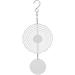 Wind Chimes Outdoor Wind Spinner for Yard and Chimes Outdoor Porch Wind Spinner Rotating Wind Chime Windmill Blank White Aluminum