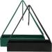 2 Pcs Triangular Mosquito Coil Holder Outdoor Incense Tray with Cover Burner Lidded Case Office