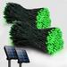 2-PCS RELIGHTABLE GREEN Solar Outdoor String Christmas Lights 64Ft 200 LED Patio Lighting Yard Gazebo Party Wedding Tents Porch Xmas Garden Backyard Tree Decorations Balcony Decor Lights 200GX2